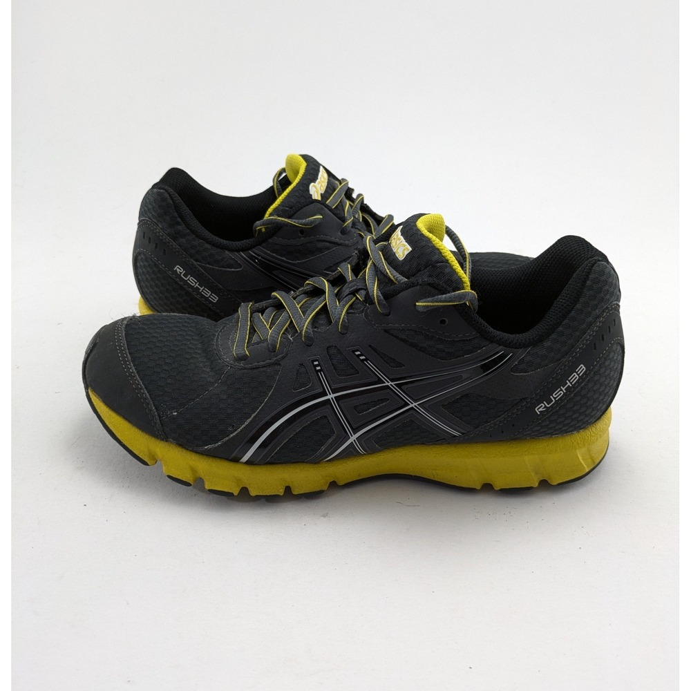 Vintage Womens ASICS Rush 33 Gray Yellow 2011 Running Shoes T1H2N Size 7